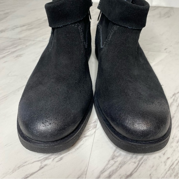 New! UGG Josefene Black Suede Mini Boot 6 - Picture 10 of 14